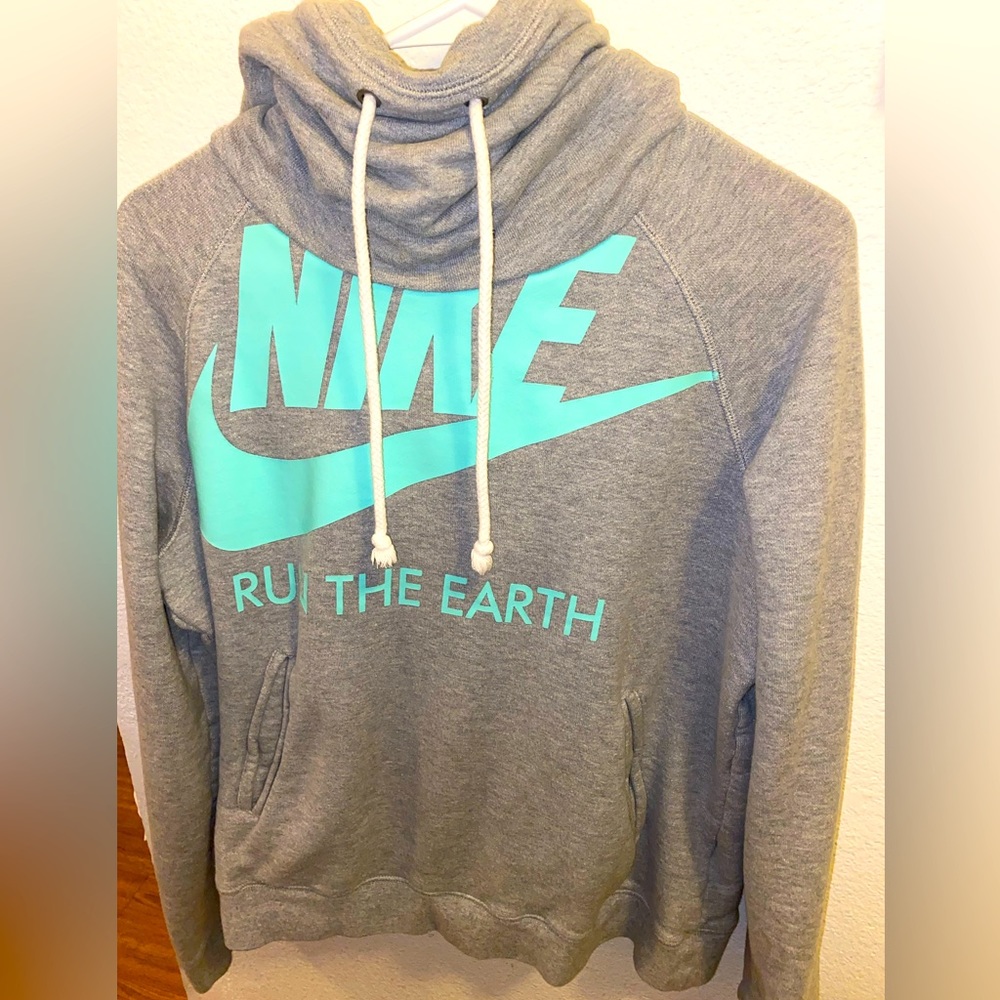 Nike “Run the Earth” edition trendy slouchy hoodie.